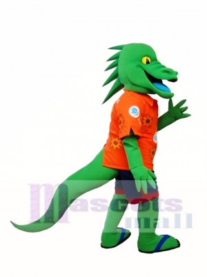 Green Lizard Mascot Costume Iguana Mascot Costume Animal 