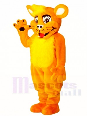 Cute Orange Lion Cub Mascot Costumes Animal 