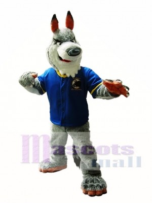 Grey Wolf Mascot Costume Gray Wolf Mascot Costumes Animal 