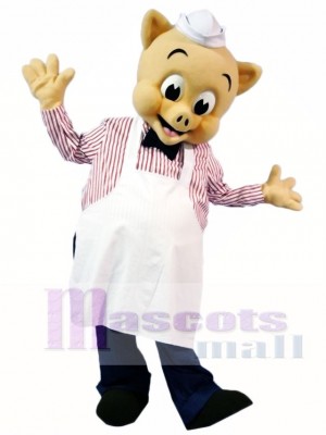 Cute Chef Pig Piggly Mascot Costumes Animal