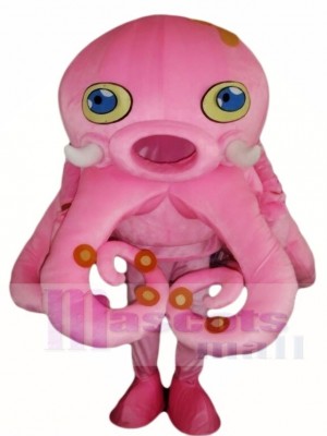 Pink Octopus Mascot Costumes Aquarium Seafood