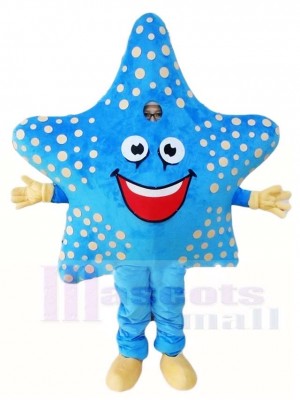 Blue Starfish Mascot Costumes Sea Ocean