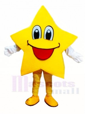 Smiling Twinkle Star Mascot Costumes Christmas Xmas