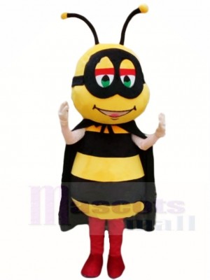 Honeybee with Black Cape Mascot Costumes Insect