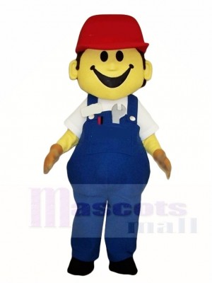 Building Worker Builder Mascot Costumes Peop