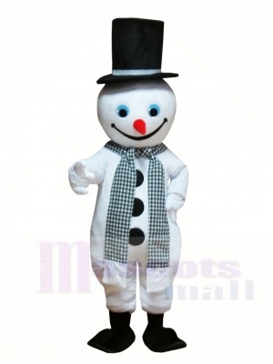 Snowman with Hat & Scarf Mascot Costumes Christmas Xmas 