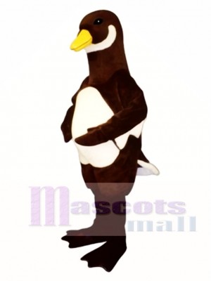 Cute White Belly Goose Mascot Costume Poultry 