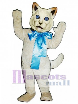 Cute Cat with Bow Mascot Costume Animal 
