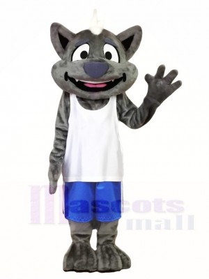 Cute Gray Wolfie Sea Wolf Mascot Costumes Animal