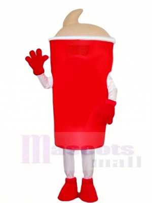 Red Water Bottle Mascot Costumes Drinks 