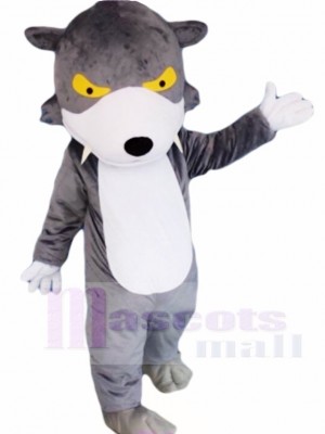 Cute Gray Wolf Mascot Costumes Animal 