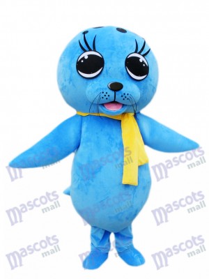 Blue Sea Lion Seal Mascot Costume Ocean 