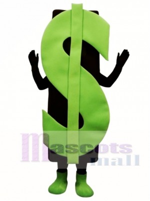 Dollar Sign Mascot Costume