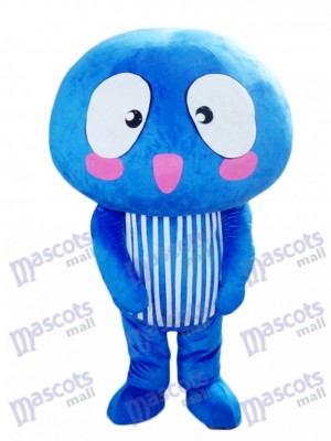 Blue Mushroom Vegetable Mascot Costume Food Plant 