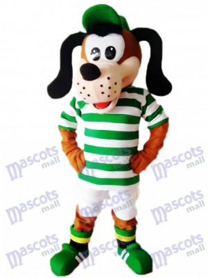 Cute Dog in Striped Shirt Mascot Costume Animal 