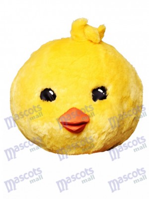 Fantasy Yellow Chicken Mascot Head Only Animal
