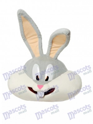 Gray Bunny Mascot Head ONLY Animal 