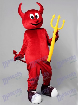 Halloween Red Evil Devil Mascot Costume