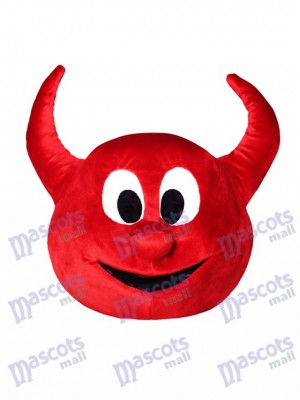 Halloween Red Evil Devil Mascot HEAD ONLY