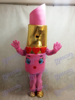 Pink Shopkins Lippy Lips Lipstick Mascot Costume