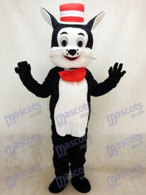 Cat in the Hat Mascot Costume Cartoon Animal 