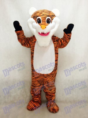 White Beard Tiger Mascot Costume