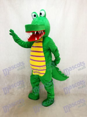 Cartoon Green Crocodile Mascot Costume Animal 