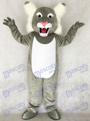 Cute Grey Wildcat Wild Cat Mascot Costume Animal 