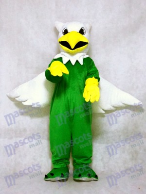 Green Griffin Mascot Costume with White Wings