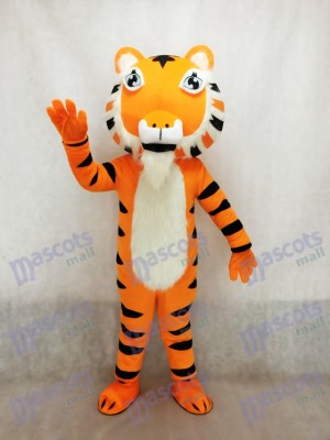 Cute Yellow India Tiger Mascot Costume