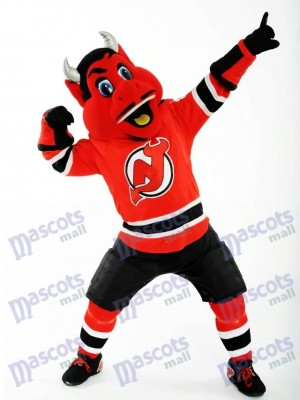 N.J. Devil of the New Jersey Devils Mascot Costume Red Devil 