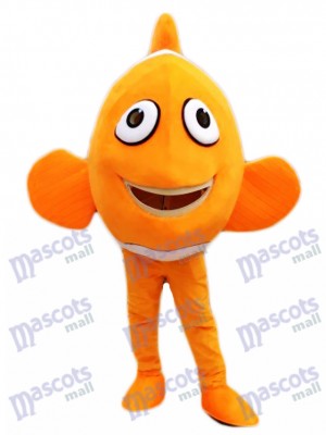 Orange Ocellaris Clownfish Mascot Costume Cartoon Character Halloween