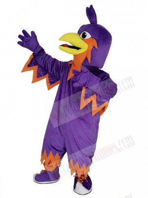 Purple Phoenix Mascot Costume