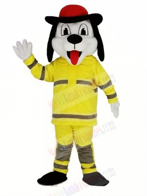 Sparky the Fire Dog Mascot Costume Cartoon