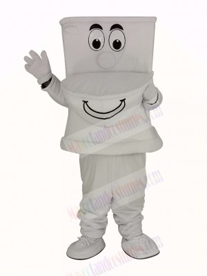 Funny White Toilet Mascot Costume