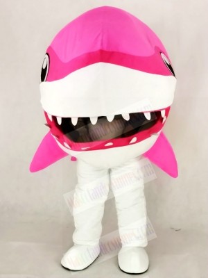 Cute Pink Whale Shark Mascot Costume Cartoon	
