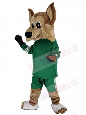 Arizona Coyote Howler Mascot Costume Animal in Green Jersey