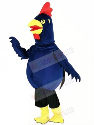 Black Cock Rooster Mascot Costume Cartoon