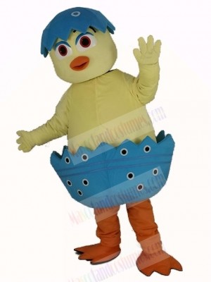 Cute Chick in Egg Mascot Costume