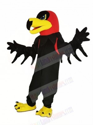 Black Night Hawk Mascot Costume