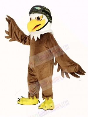 Cool Brown Eagle Mascot Costume