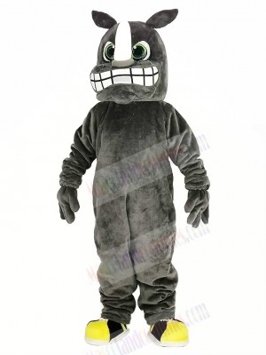 Gray Rhino Mascot Costume Animal	