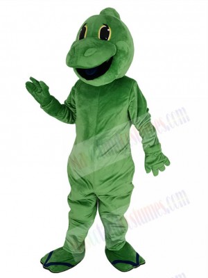 Cute Green Lizard Mascot Costume Animal