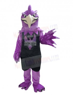 Noble Purple Phoenix Bird Mascot Costume
