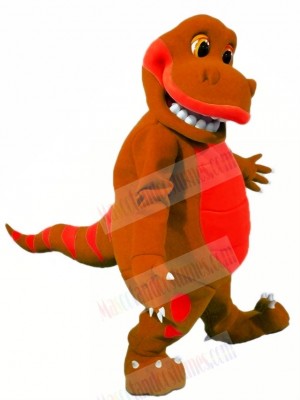 Brown Dinosaur Mascot Costume Cartoon