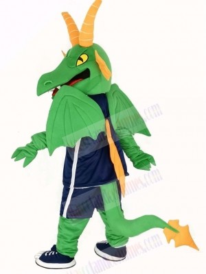 Green and Orange Dragon Mascot Costume