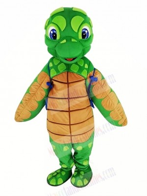 Sea Turtle with Blue Shell Mascot Costume Animal