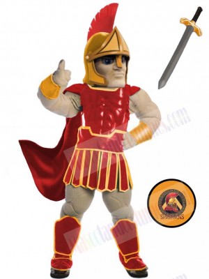 Spartan Trojan Knight Sparty mascot costume