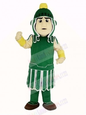 Strong Green Titan Spartan Mascot Costume People