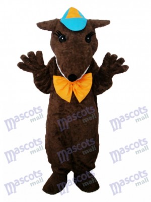 Brown Hairy Beast Mascot Adult Costume Cartoon Anime